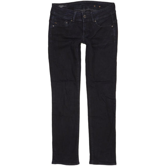 Levi's Midge Saddle Women Navy Straight Slim Stretch Jeans W30 L31