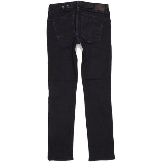 Levi's Midge Saddle Women Navy Straight Slim Stretch Jeans W30 L31