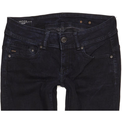 Levi's Midge Saddle Women Navy Straight Slim Stretch Jeans W30 L31