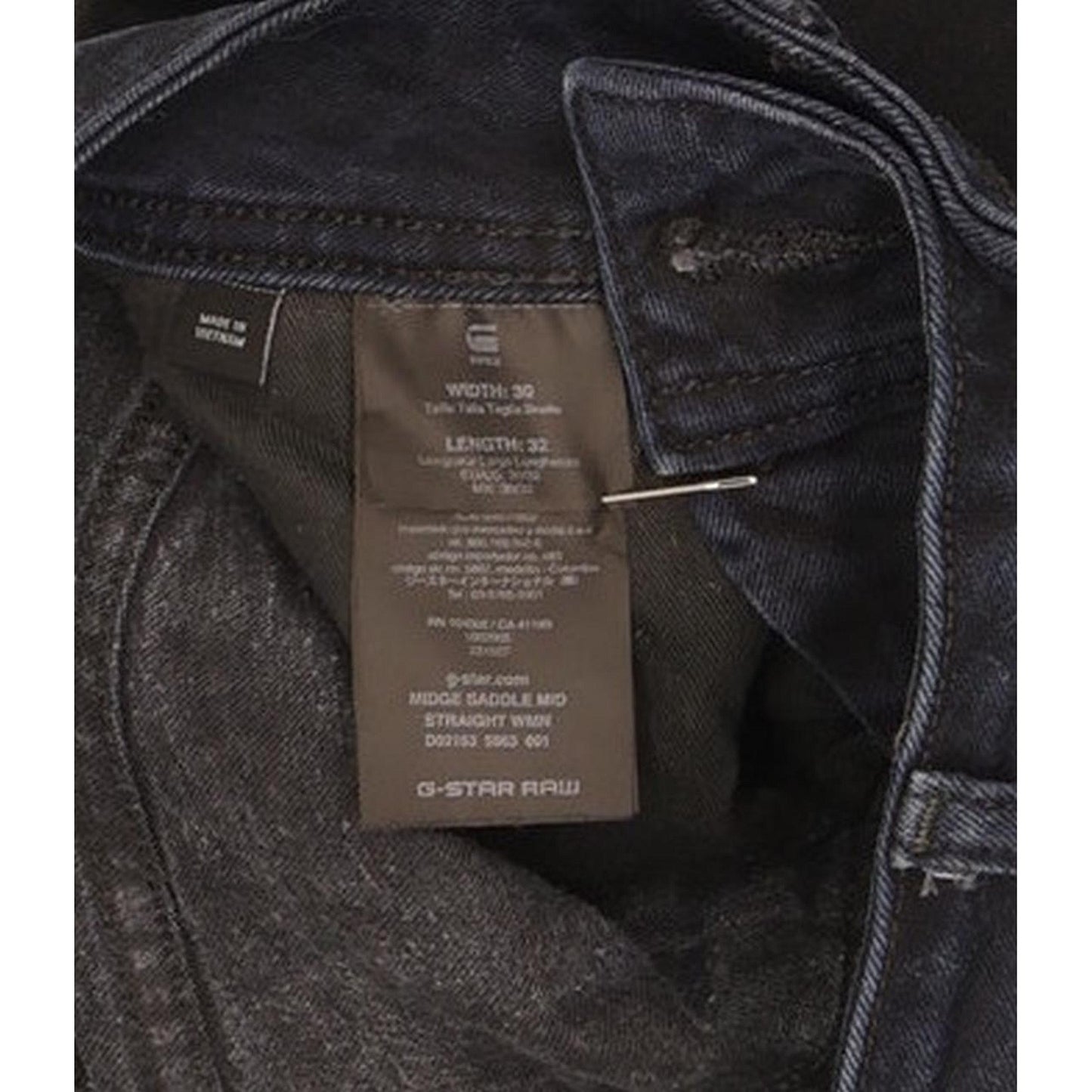 Levi's Midge Saddle Women Navy Straight Slim Stretch Jeans W30 L31