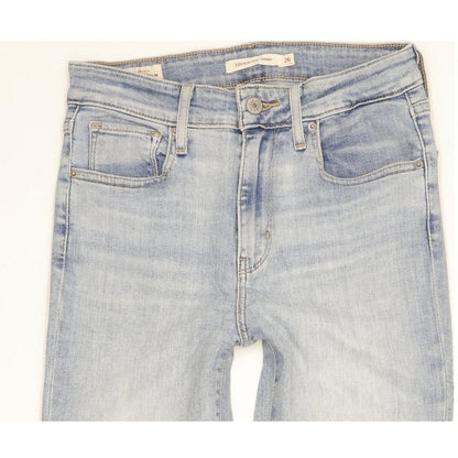 Levi's 721 Women Blue Skinny Slim Stretch Jeans W26 L28
