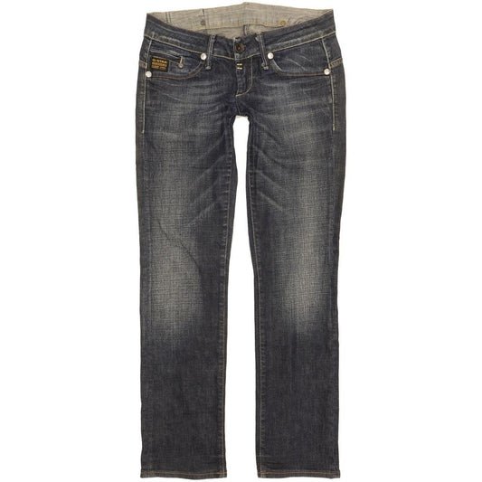 G-Star Midge Women Blue Straight Slim Stretch Jeans W27 L29