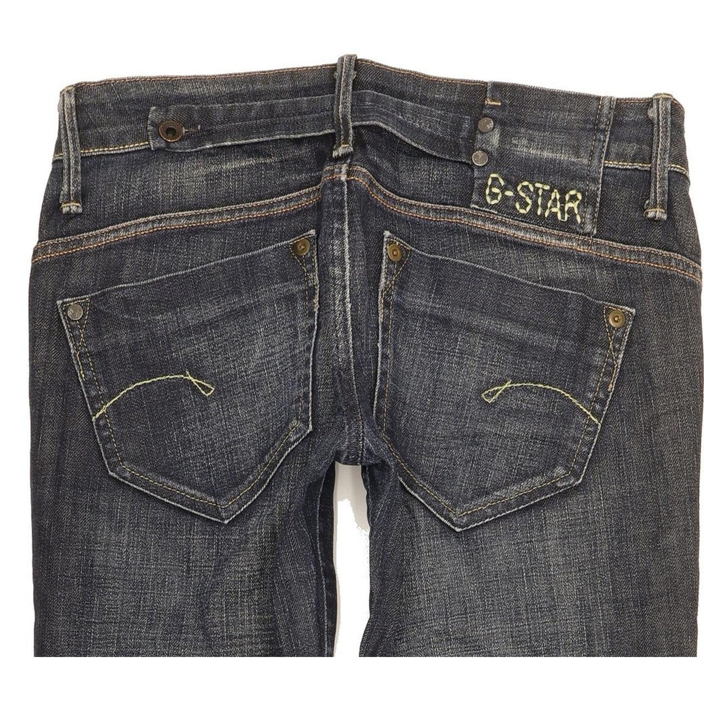G-Star Midge Women Blue Straight Slim Stretch Jeans W27 L29
