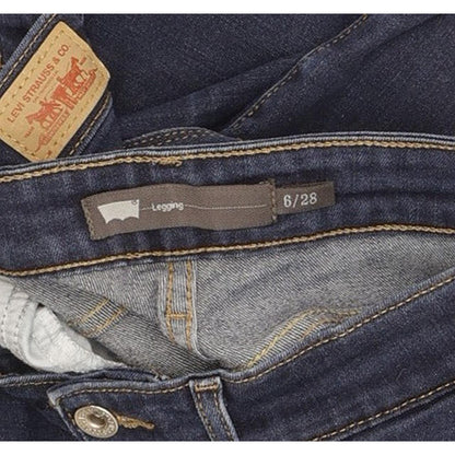 Levi's Legging Women Blue Skinny Slim Stretch Jeans W28 L28
