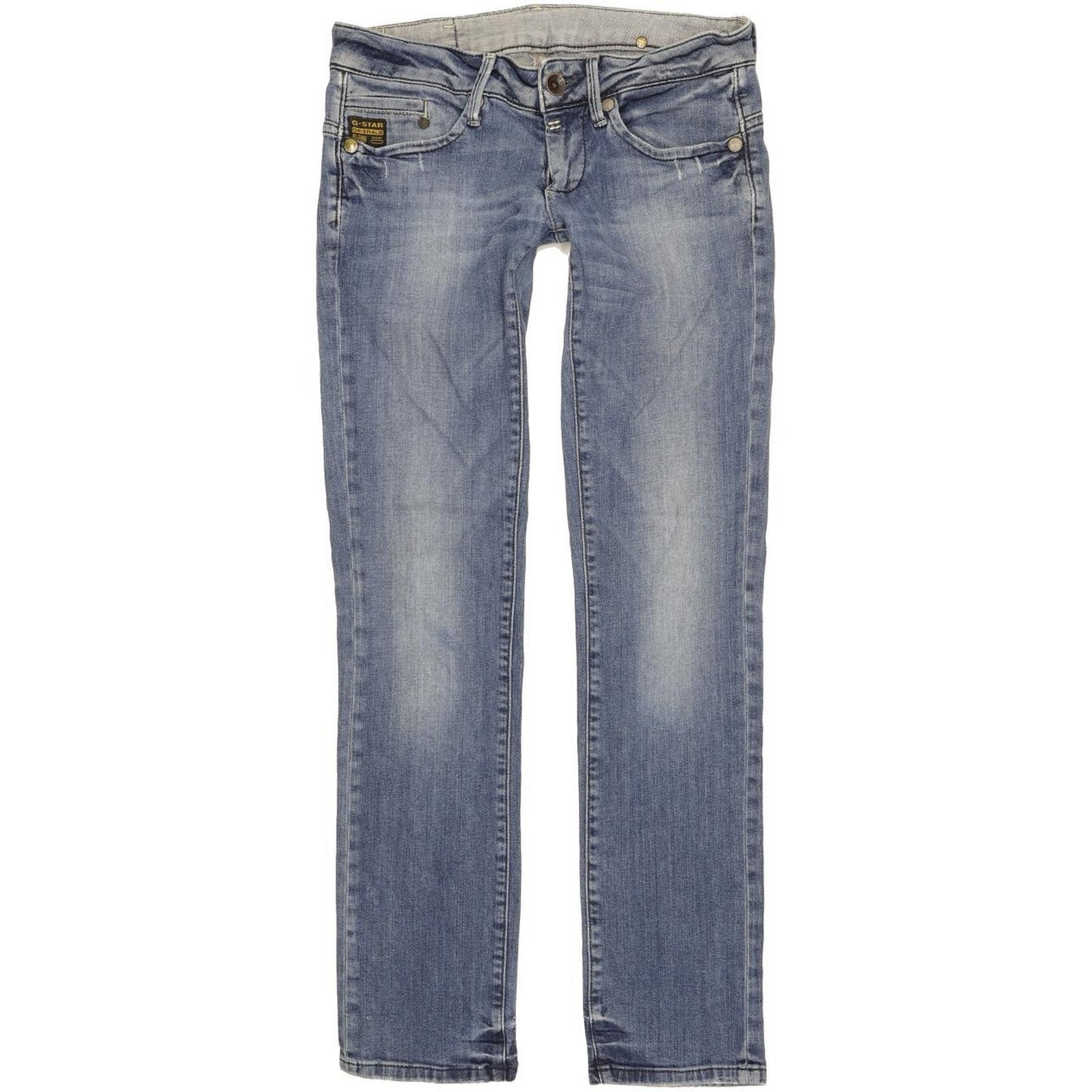 G-Star Midge Women Blue Straight Slim Stretch Jeans W28 L31
