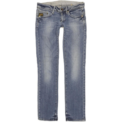 G-Star Midge Women Blue Straight Slim Stretch Jeans W28 L31