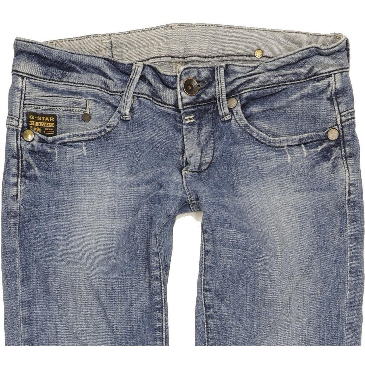 G-Star Midge Women Blue Straight Slim Stretch Jeans W28 L31