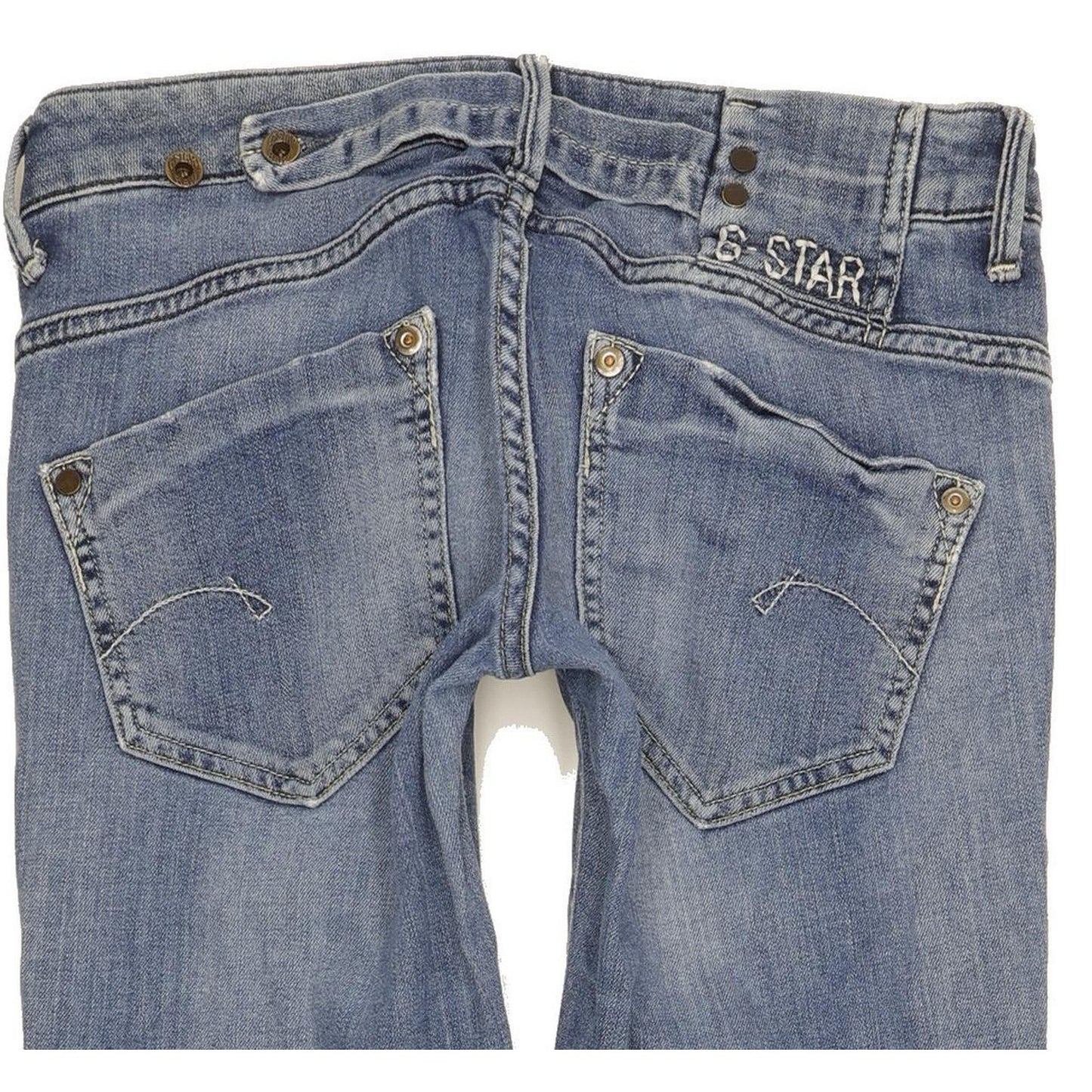 G-Star Midge Women Blue Straight Slim Stretch Jeans W28 L31