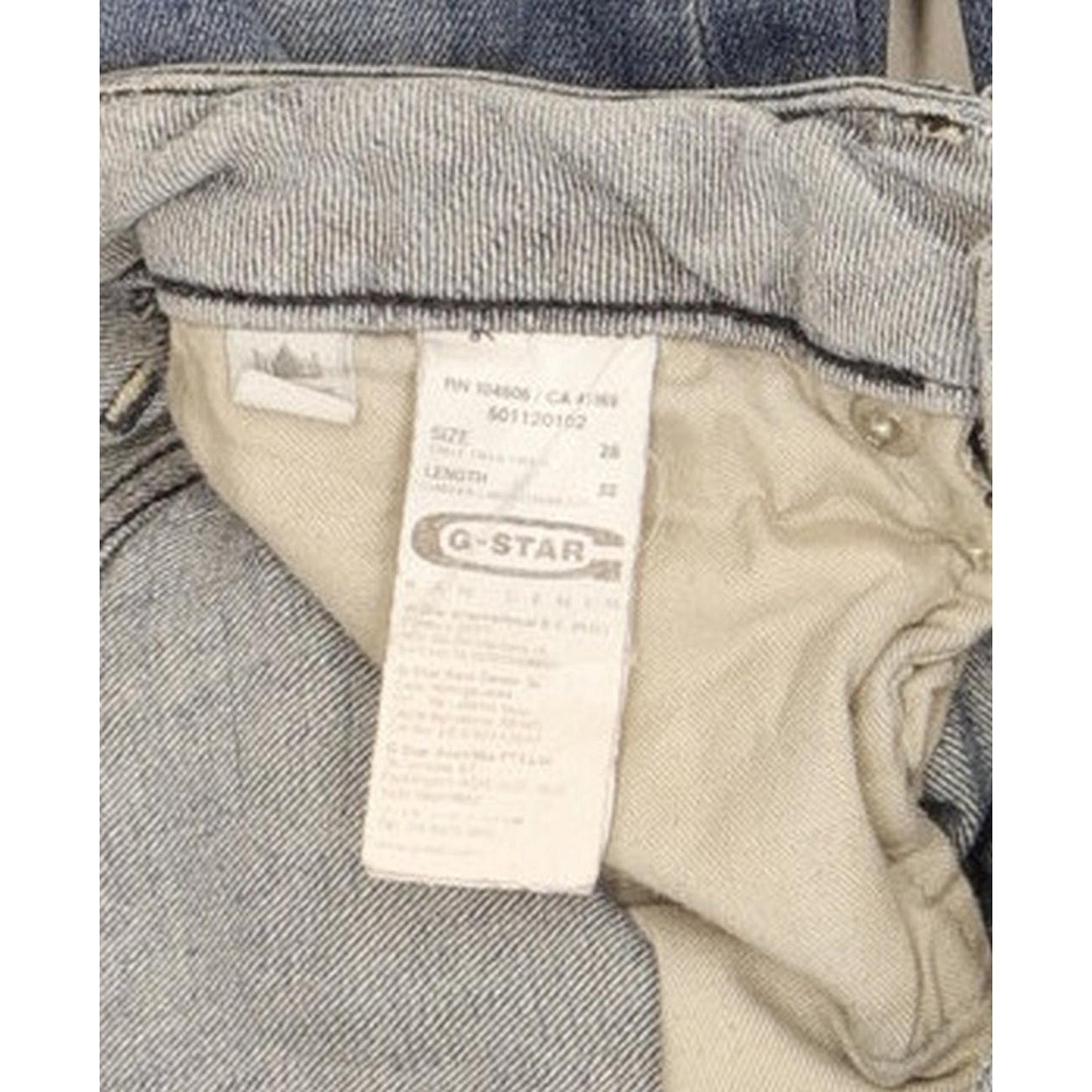 G-Star Midge Women Blue Straight Slim Stretch Jeans W28 L31