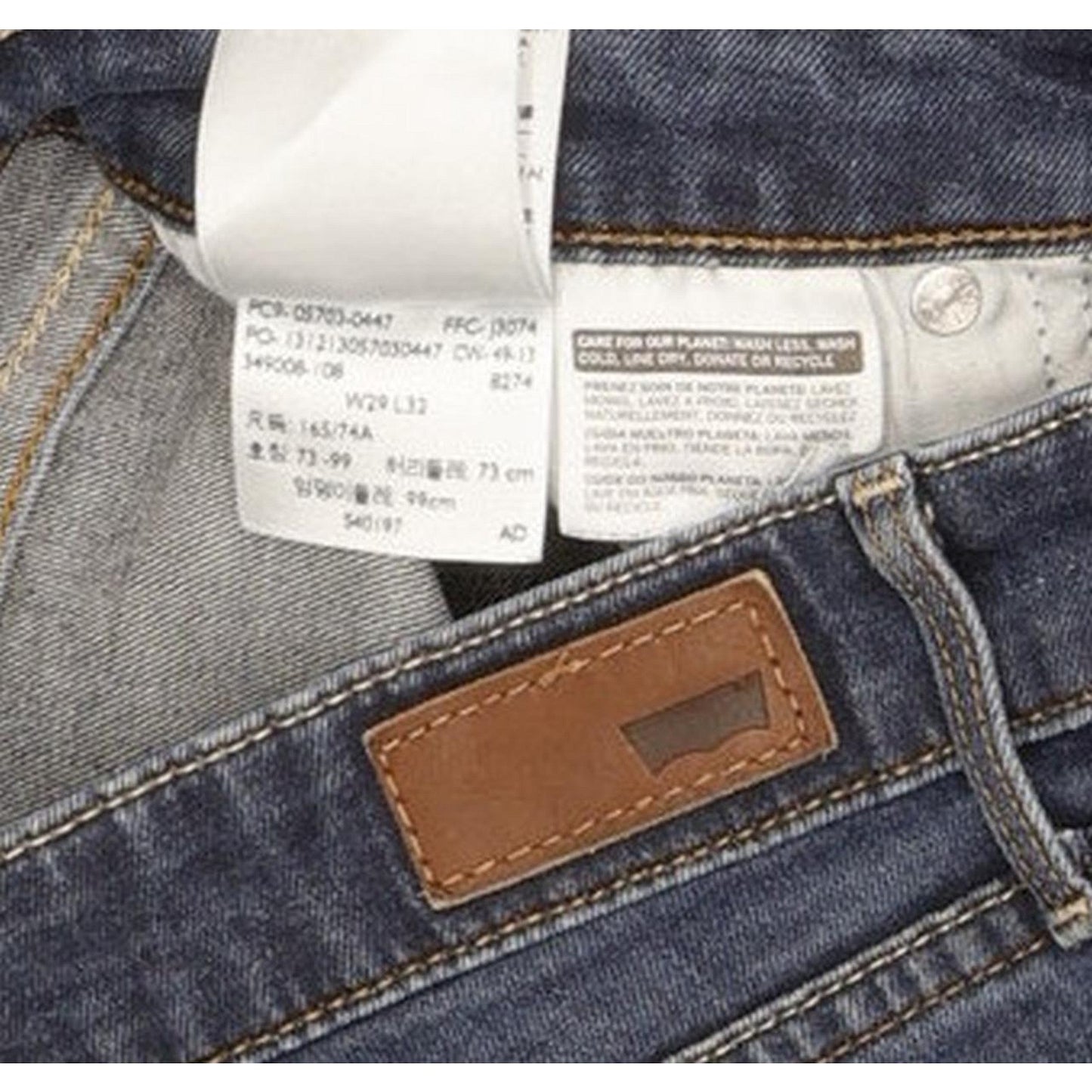 Levi's Demi Curve Women Blue Skinny Slim Stretch Jeans W29 L31