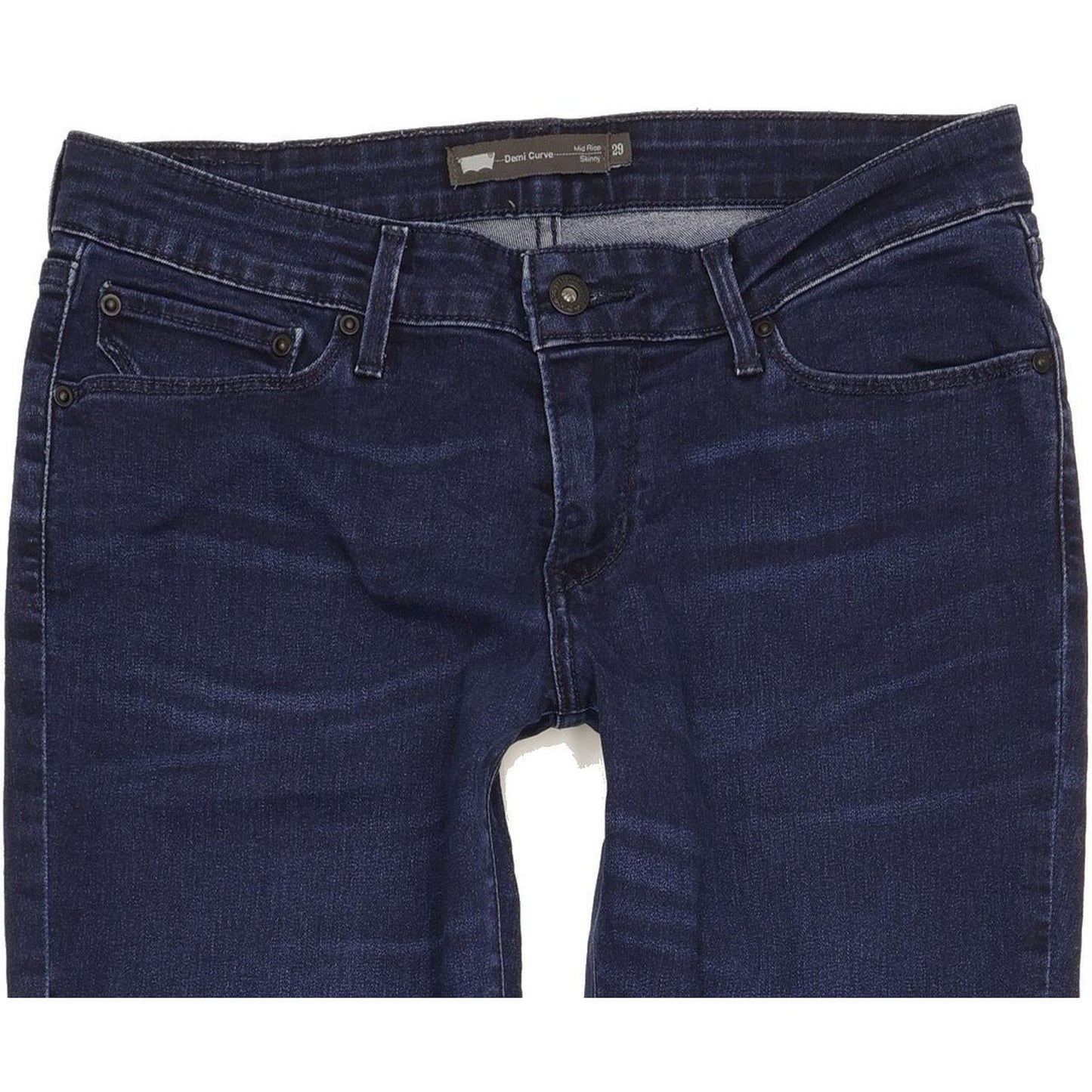 Levi's Demi Curve Women Navy Skinny Slim Stretch Jeans W29 L31