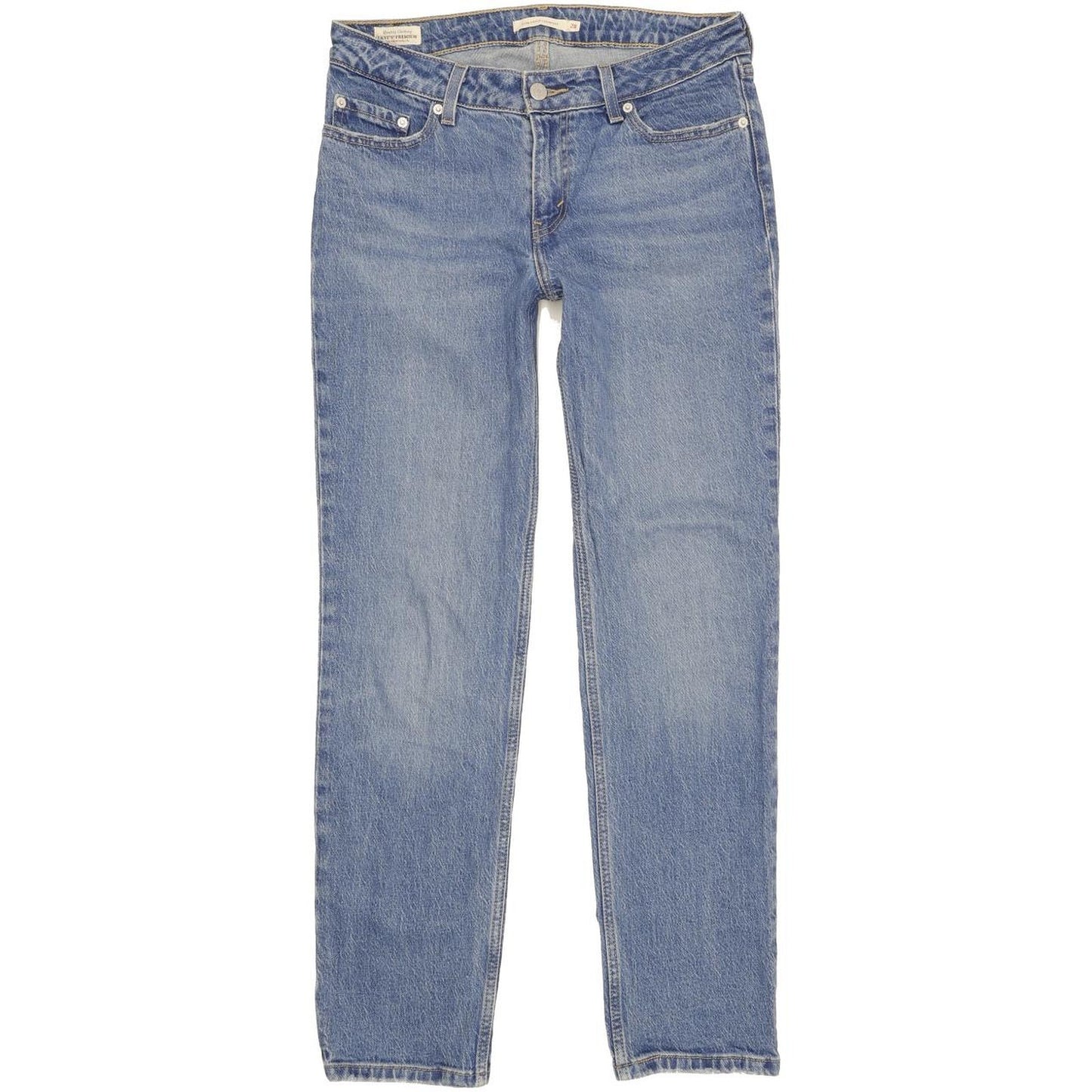 Levi's Low Pitch Women Blue Straight Regular Stretch Jeans W28 L30