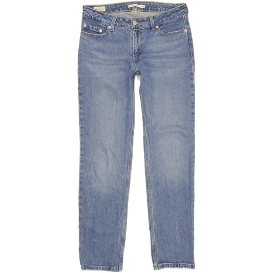Levi's Low Pitch Women Blue Straight Regular Stretch Jeans W28 L30