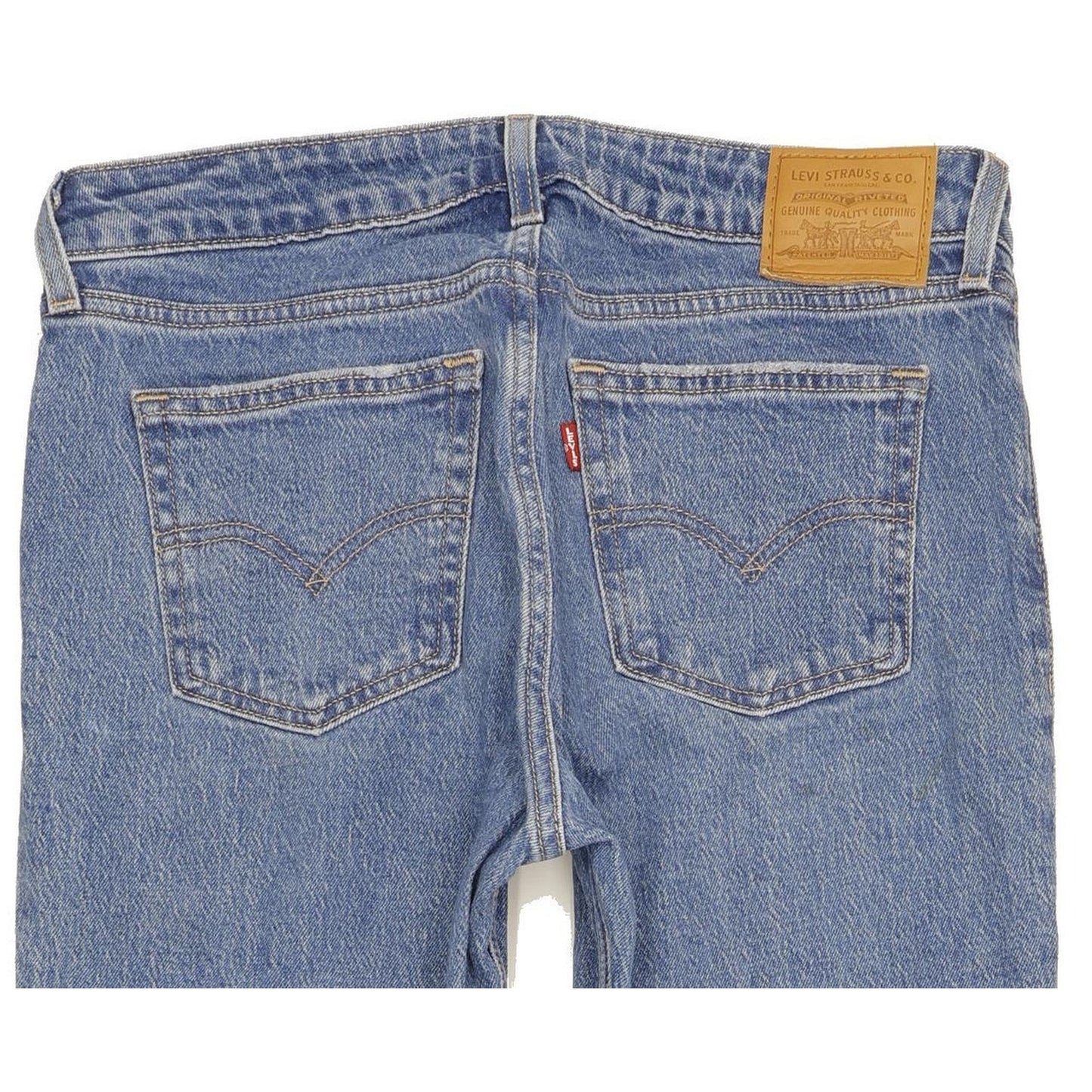 Levi's Low Pitch Women Blue Straight Regular Stretch Jeans W28 L30