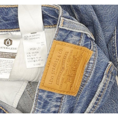Levi's Low Pitch Women Blue Straight Regular Stretch Jeans W28 L30
