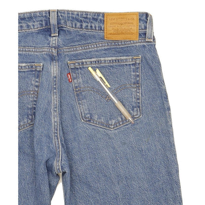Levi's Low Pitch Women Blue Straight Regular Stretch Jeans W28 L30