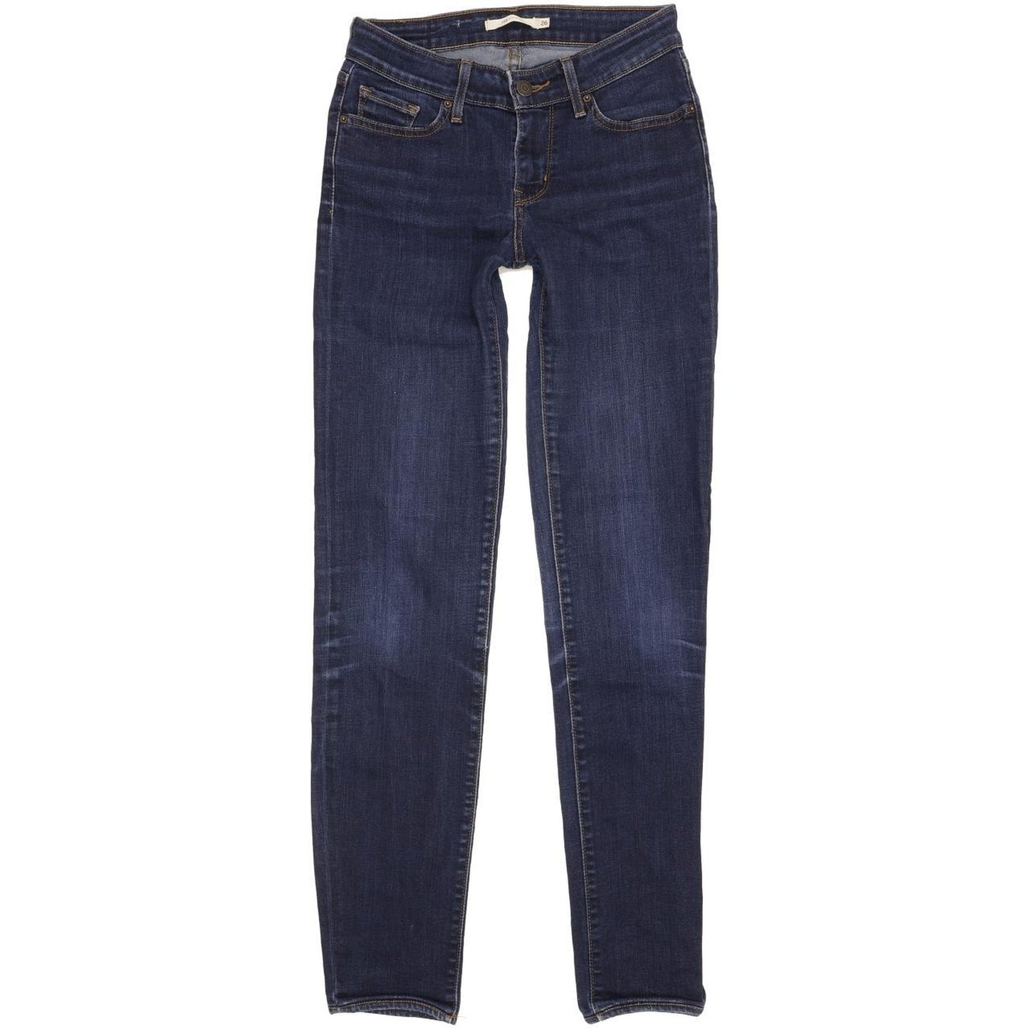 Levi's 714 Women Blue Straight Slim Stretch Jeans W26 L31