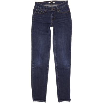 Levi's 714 Women Blue Straight Slim Stretch Jeans W26 L31