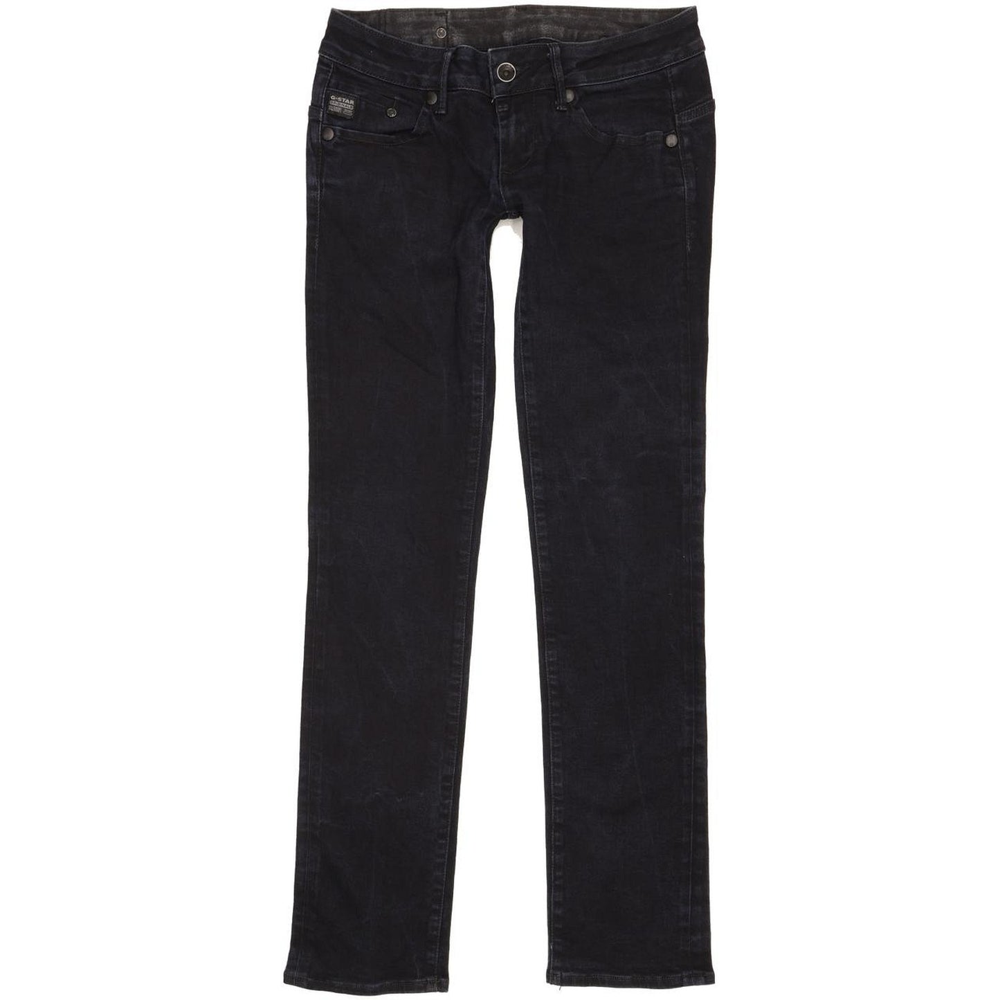 G-Star Midge Women Navy Straight Slim Stretch Jeans W28 L31