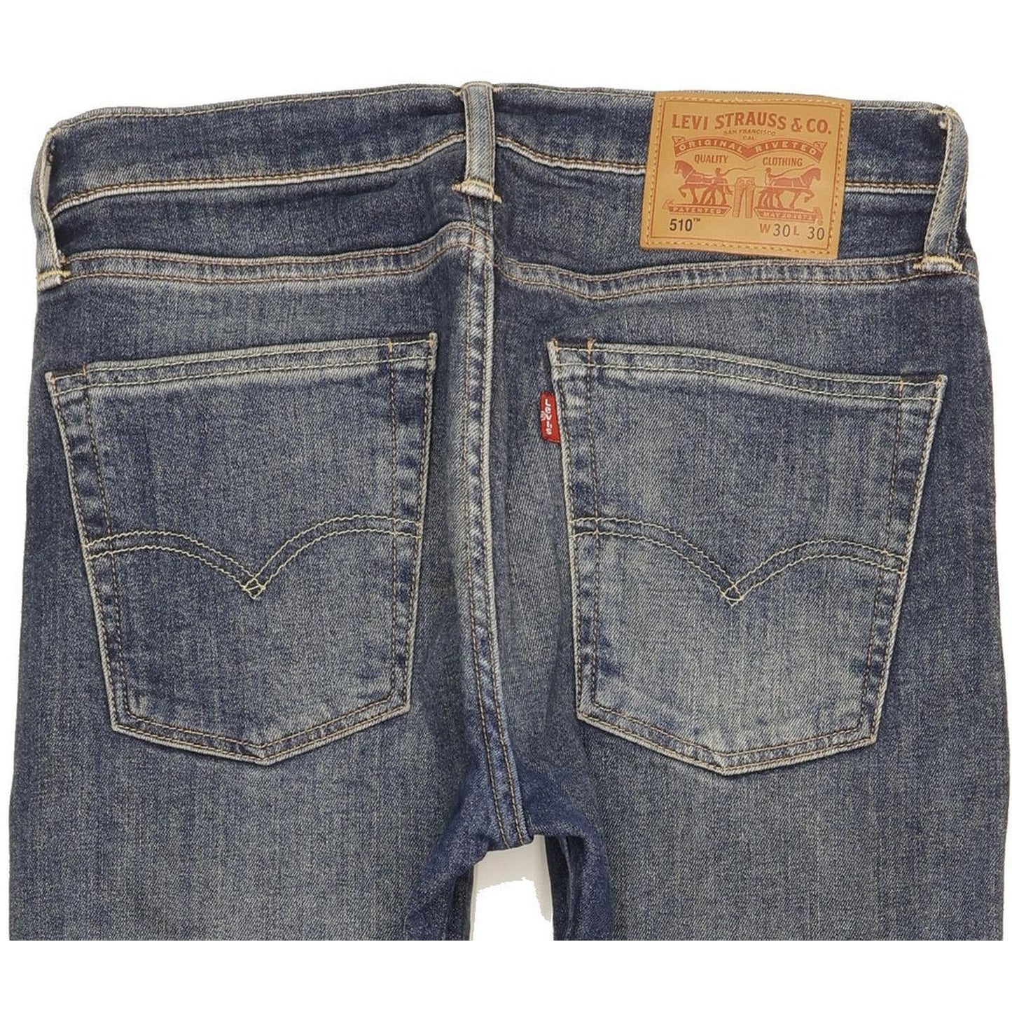Levi's 510 Men Blue Skinny Slim Stretch Jeans W30 L29