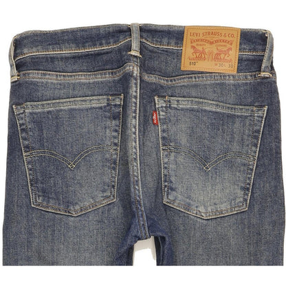 Levi's 510 Men Blue Skinny Slim Stretch Jeans W30 L29