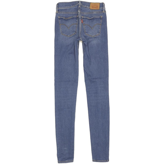 Levi's 710 Super Women Blue Skinny Slim Stretch Jeans W25 L31
