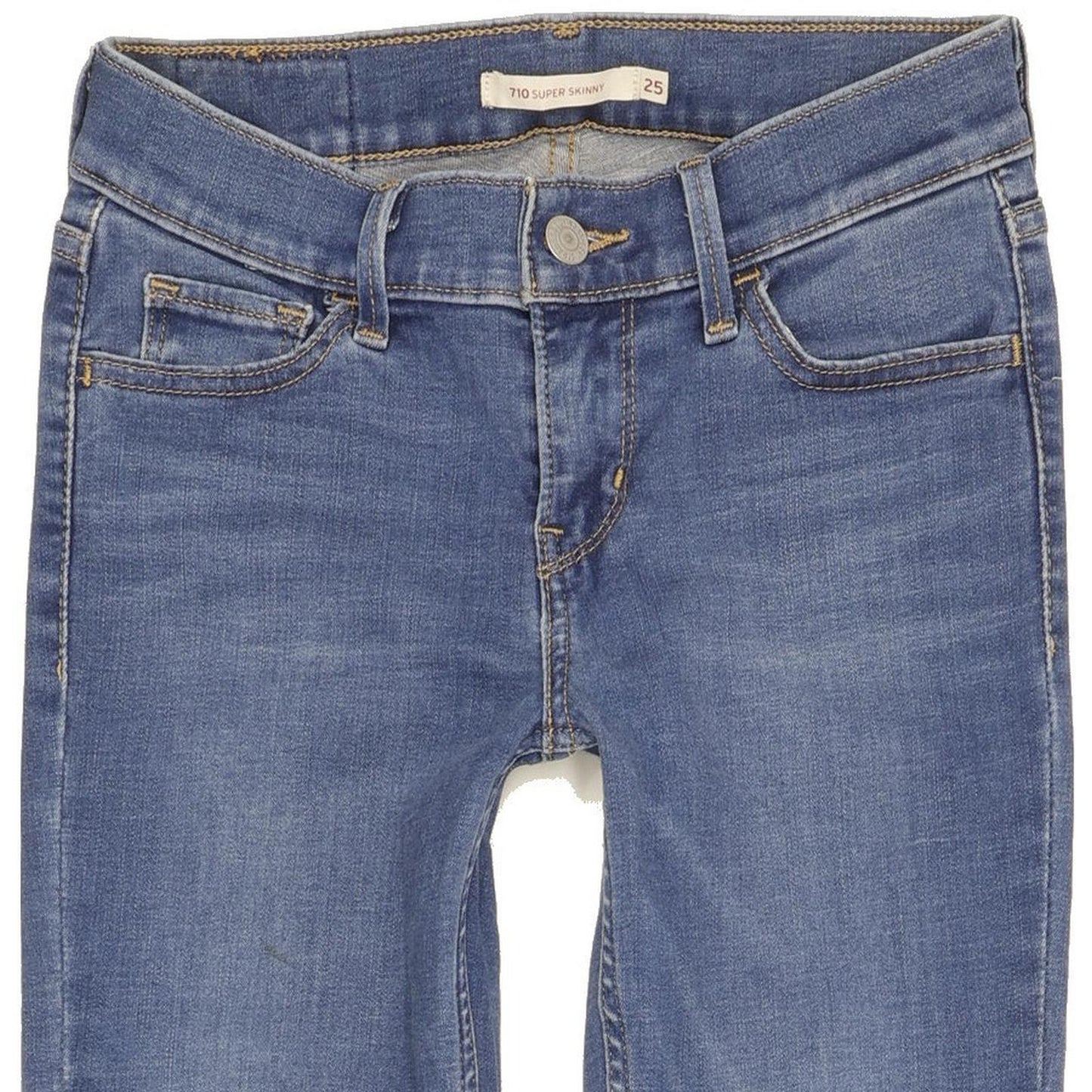 Levi's 710 Super Women Blue Skinny Slim Stretch Jeans W25 L31