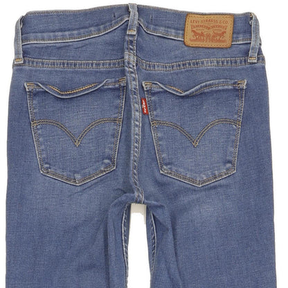 Levi's 710 Super Women Blue Skinny Slim Stretch Jeans W25 L31