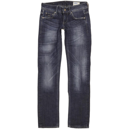 G-Star 3301 Women Blue Straight Slim Stretch Jeans W24 L30
