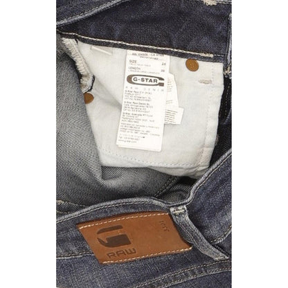 G-Star 3301 Women Blue Straight Slim Stretch Jeans W24 L30