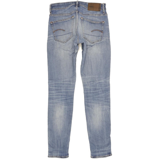 G-Star 3301 Deconstructed Men Blue Skinny Slim Stretch Jeans W28 L31