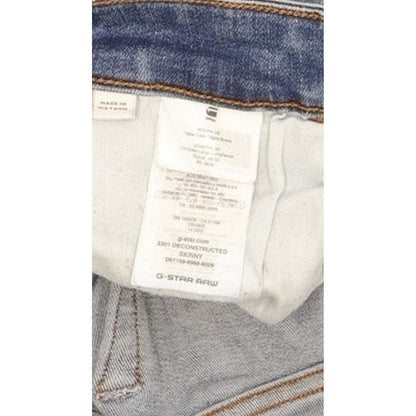 G-Star 3301 Deconstructed Men Blue Skinny Slim Stretch Jeans W28 L31