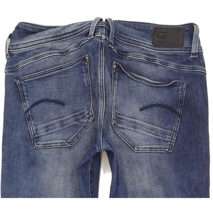 G-Star Lynn Mid Women Blue Skinny Slim Stretch Jeans W30 L33