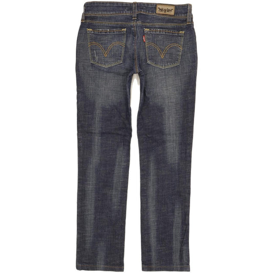 Levi's 571 Women Blue Straight Slim Stretch Jeans W29 L27