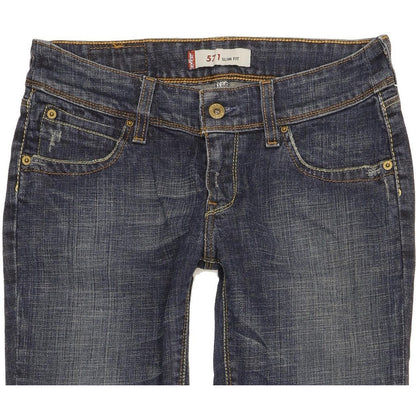 Levi's 571 Women Blue Straight Slim Stretch Jeans W29 L27