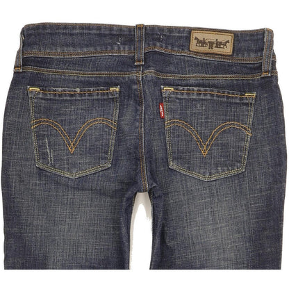 Levi's 571 Women Blue Straight Slim Stretch Jeans W29 L27