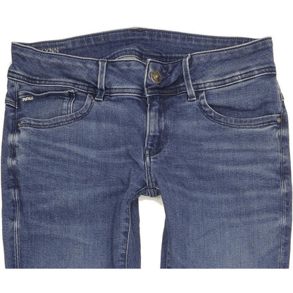 G-Star Lynn Women Blue Skinny Slim Stretch Jeans W30 L33