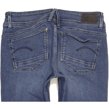G-Star Lynn Women Blue Skinny Slim Stretch Jeans W30 L33