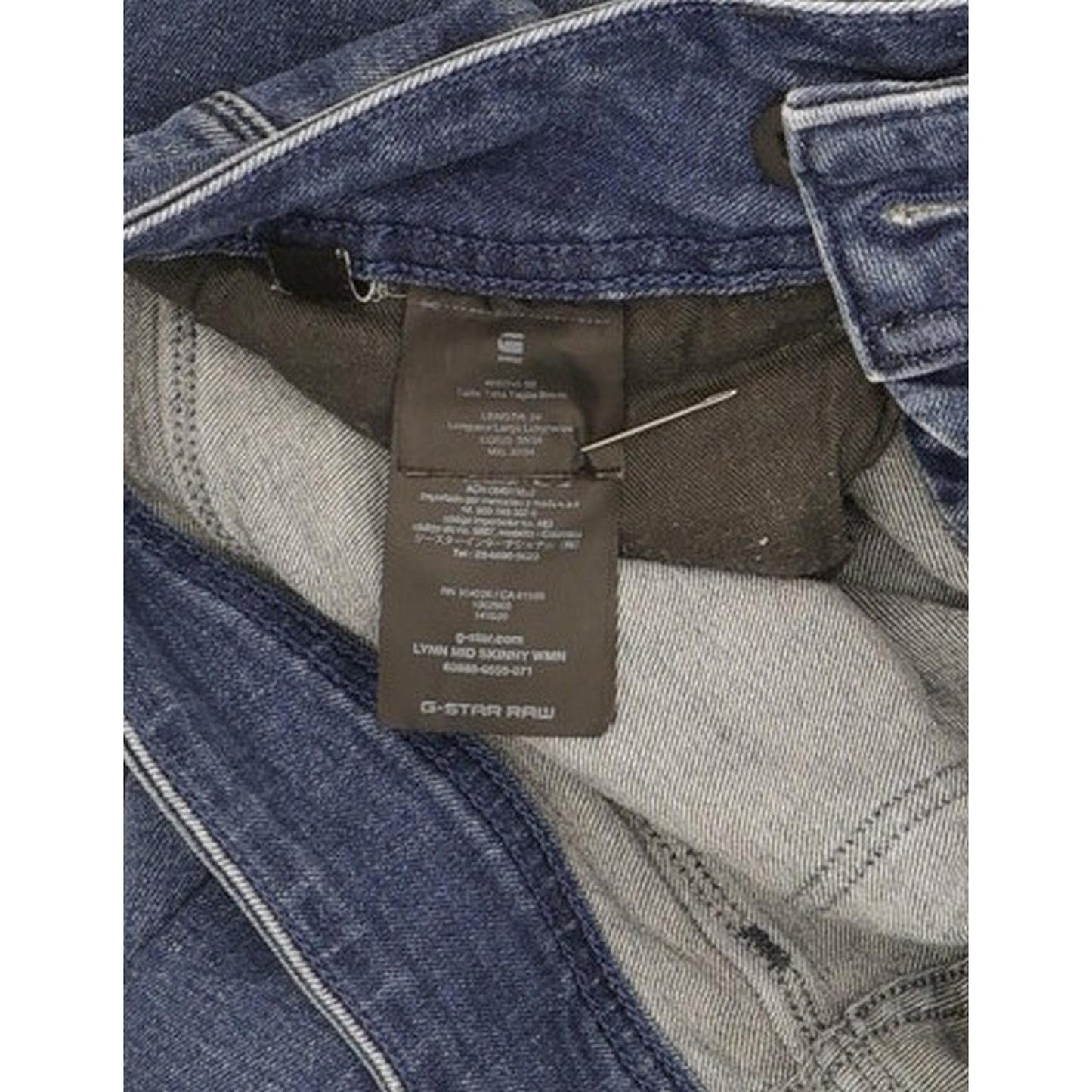 G-Star Lynn Women Blue Skinny Slim Stretch Jeans W30 L33