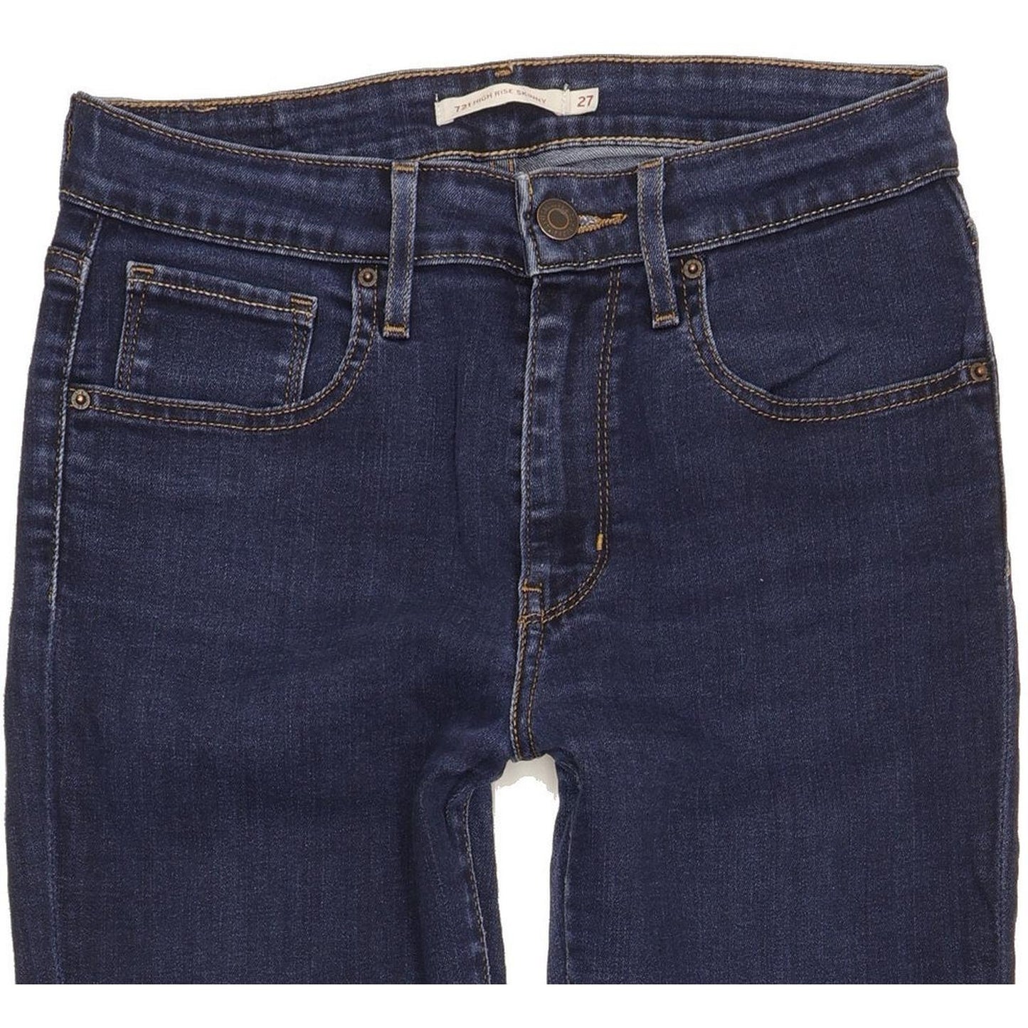 Levi's 721 Women Blue Skinny Slim Stretch Jeans W27 L28