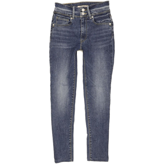 Levi's 721 Women Blue Skinny Slim Stretch Jeans W27 L25