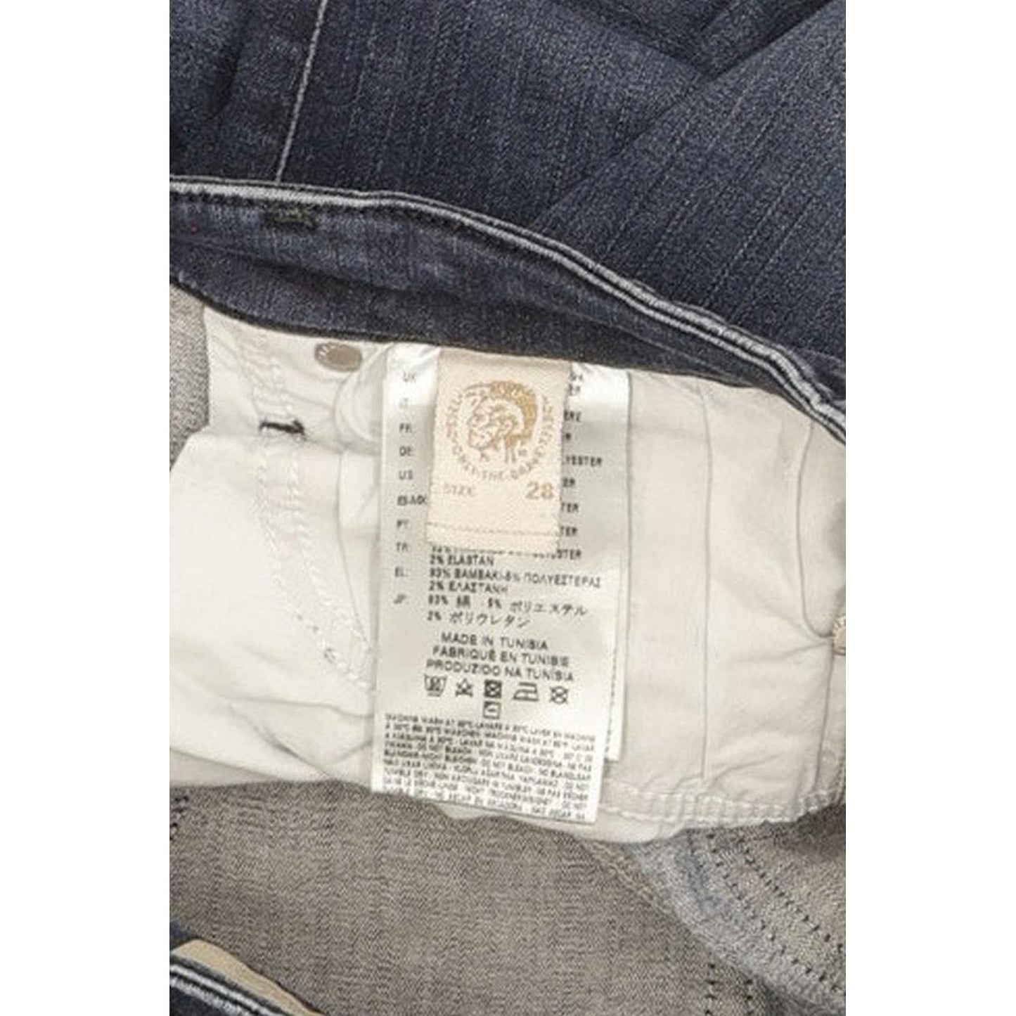 Diesel Skinzee 0843F Women Blue Skinny Slim Stretch Jeans W28 L31