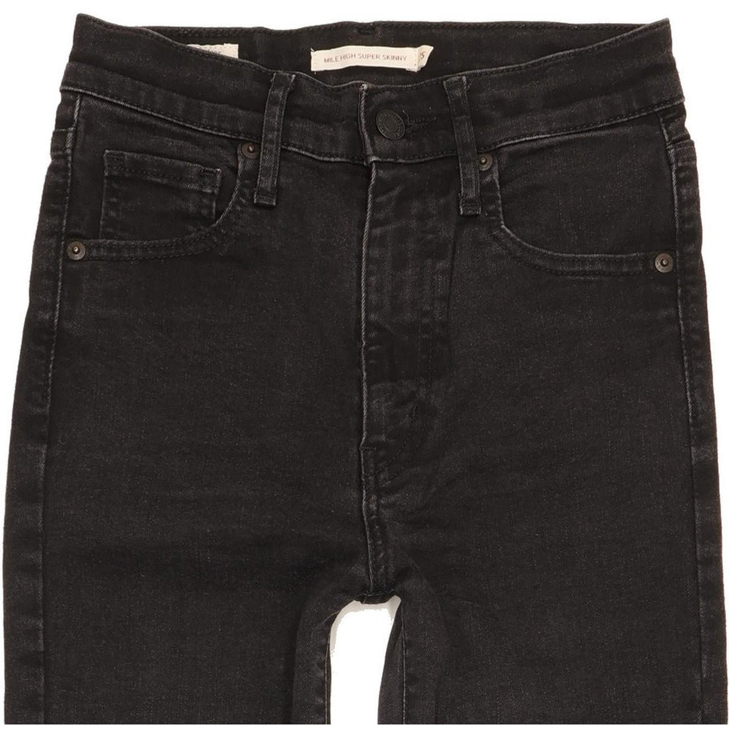 Levi's Mile Women Black Skinny Slim Stretch Jeans W25 L30