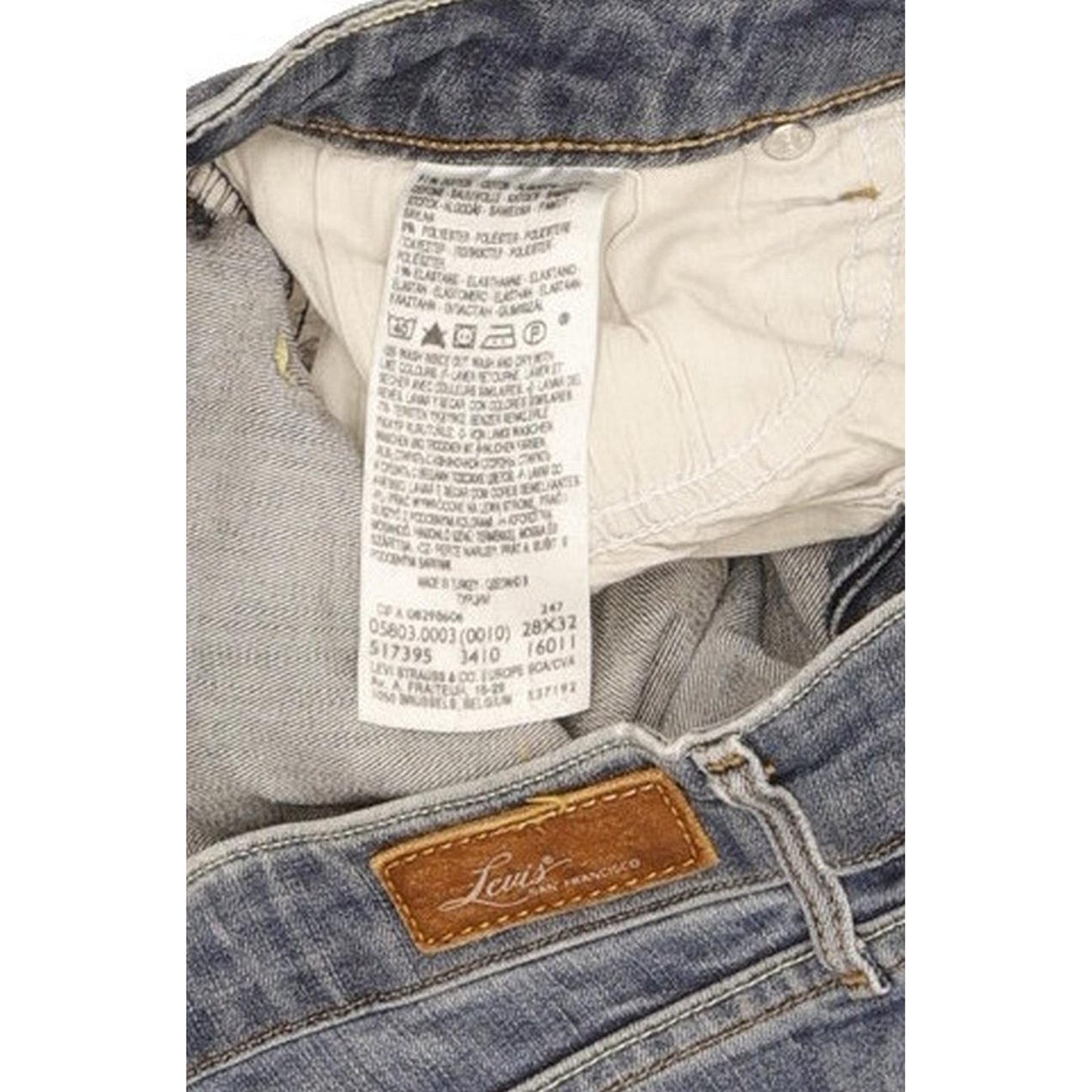 Levi's Bold Curve Women Blue Skinny Slim Stretch Jeans W28 L30