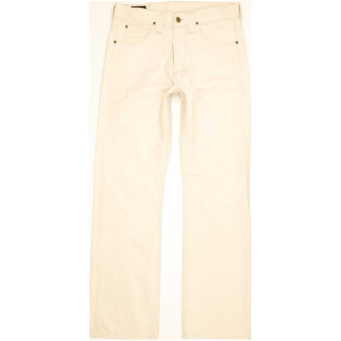 Lee Nash Men Beige Straight Regular Jeans W30 L32