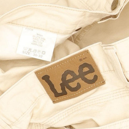 Lee Nash Men Beige Straight Regular Jeans W30 L32