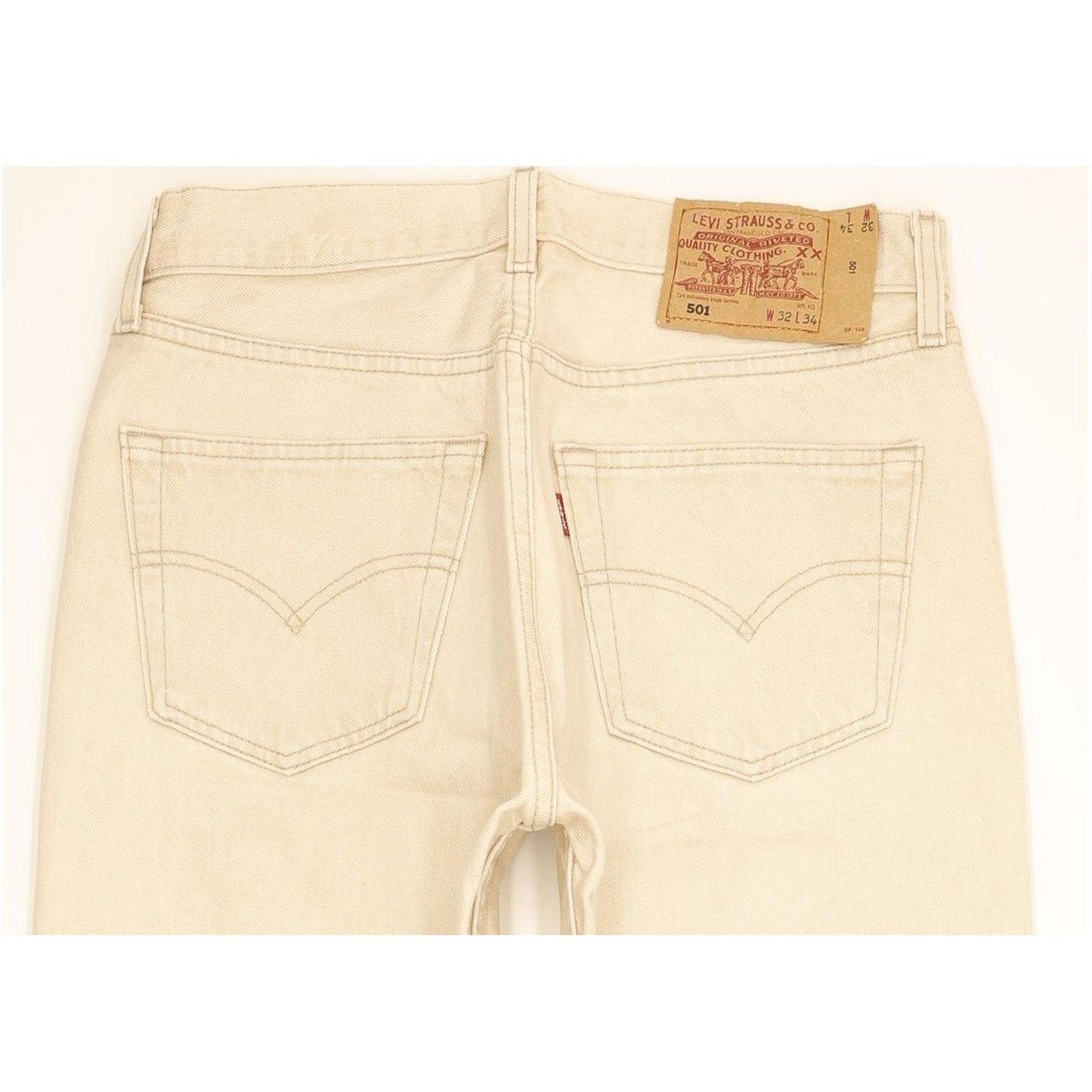 Levi's 501 Men Beige Straight Regular Jeans W31 L33