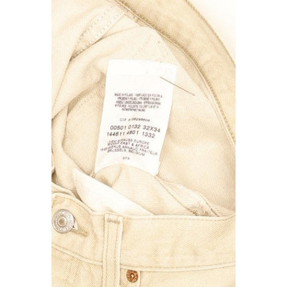 Levi's 501 Men Beige Straight Regular Jeans W31 L33