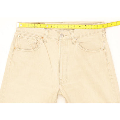 Levi's 501 Men Beige Straight Regular Jeans W31 L33