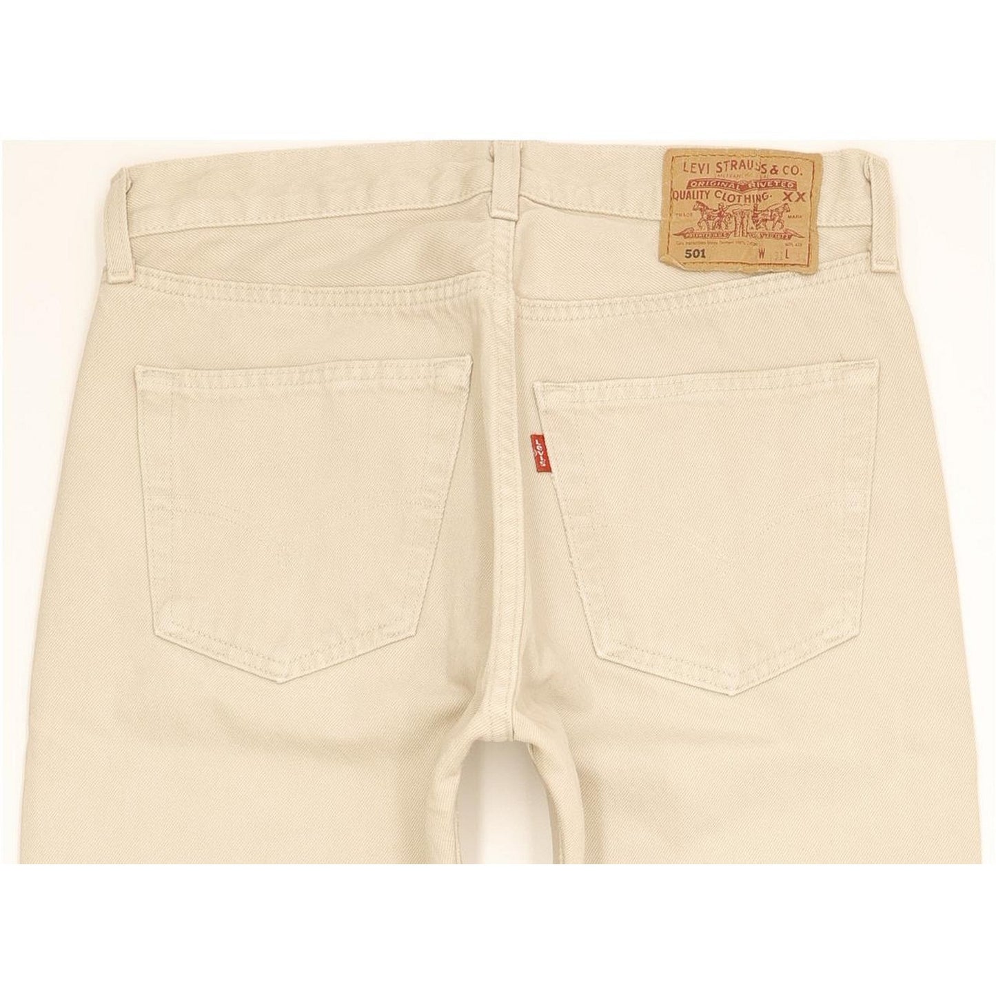 Levi's 501 Men Beige Straight Regular Jeans W31 L31